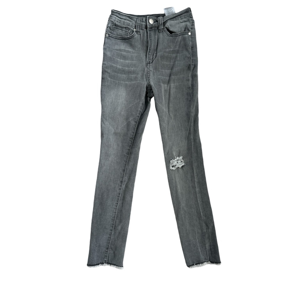 Joe's Jeans Youth Size 12 Grey Denim Skinny jeans Raw hem